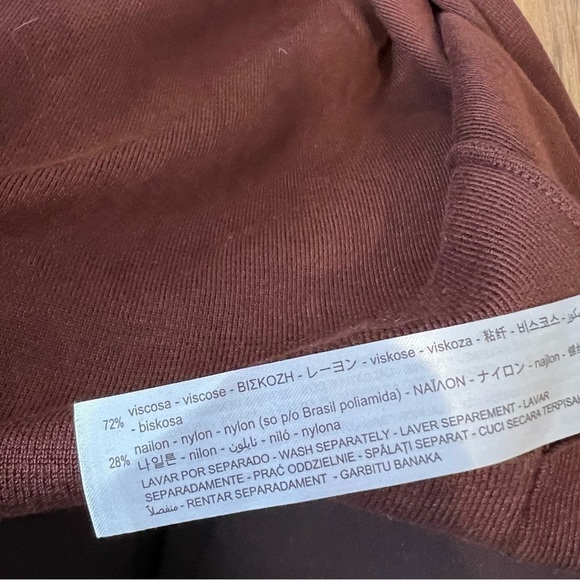 Zara Brown Knit Trench Coat with Belt - Picture 12 of 16